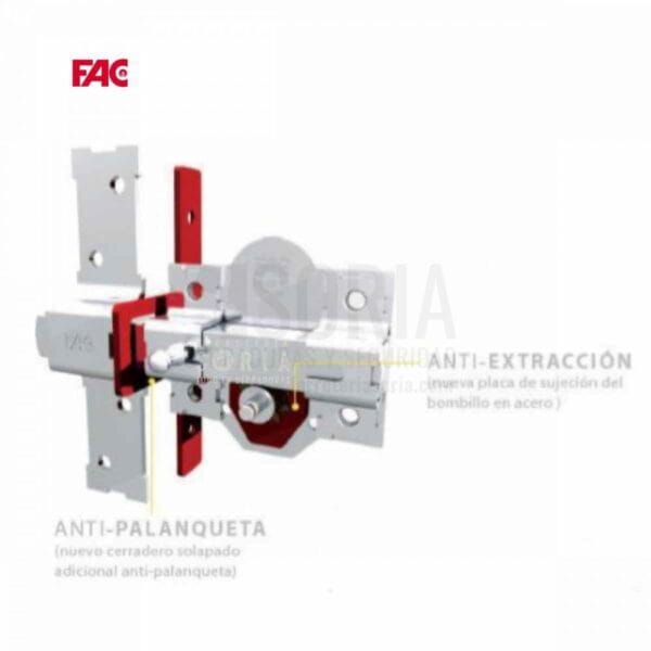 Cerrojo de seguridad de Sobreponer FAC antibumping 946-RP-80 UVE -1