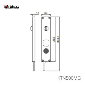 Bloqueo magnético para puertas correderas KTN500MG DISEC
