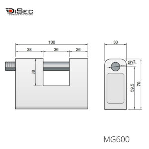 Candado alta seguridad magnética MG600 DISEC