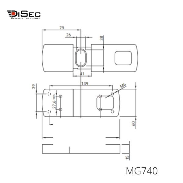 Escudo magnético persiana enrrollable MG740 DISEC 4