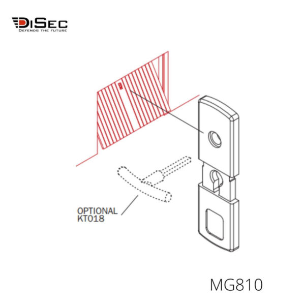 Escudo magnético puerta basculante MG812 DISEC 2