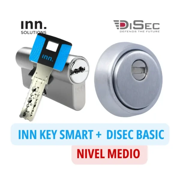 Pack seguridad cilindro Inn Key con escudo Disec BD 180 BASIC