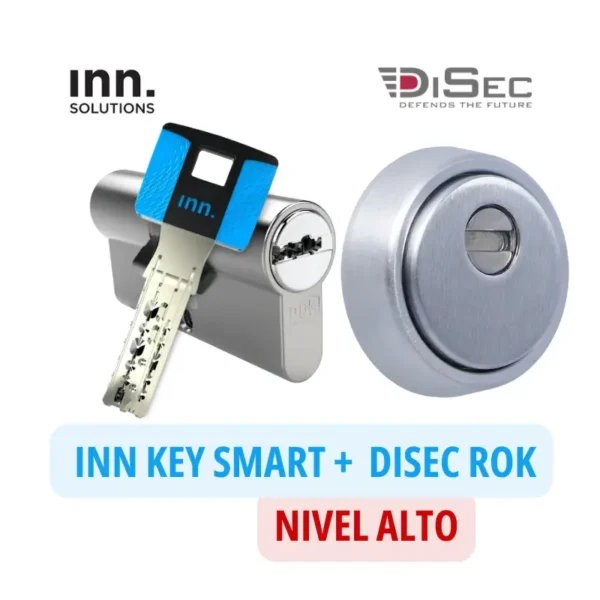 Pack seguridad cilindro Inn Key con escudo Disec BD 280 ROK