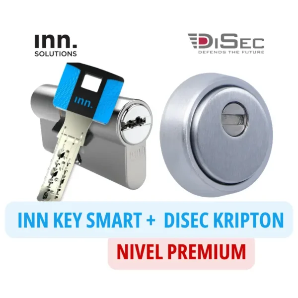 Pack seguridad cilindro Inn Key con escudo Disec BKS 280 Kritpton