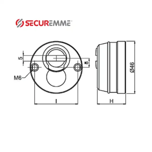 escudo securemme modelo 4246 medidas