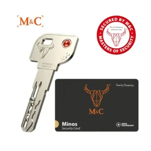Copia llave cilindro MINOS M&C con tarjeta de seguridad
