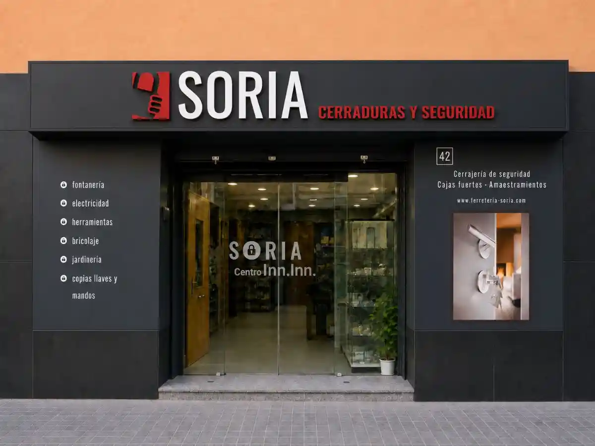 Fachada de Ferretería SORIA en Alicante, especialistas en cerrajería y seguridad